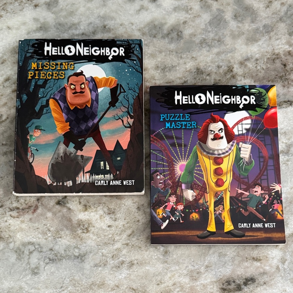 Hello Neighbor Missing Pieces & Puzzle Master books